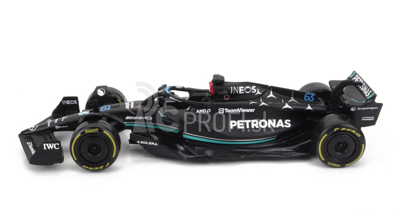 Bburago Mercedes gp F1 W14 Team Mercedes-amg Petronas F1 N 63 1:43, čierna