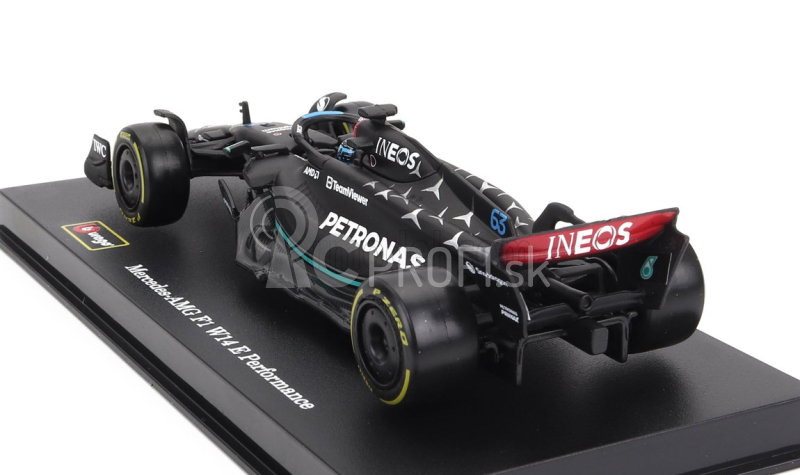 Bburago Mercedes gp F1 W14 Team Mercedes-amg Petronas F1 N 63 1:43, čierna