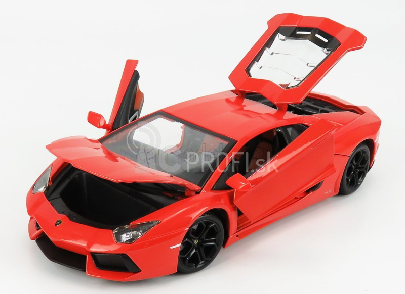 Bburago Plus Lamborghini Aventador LP 700-4 1:18 oranžová metalíza