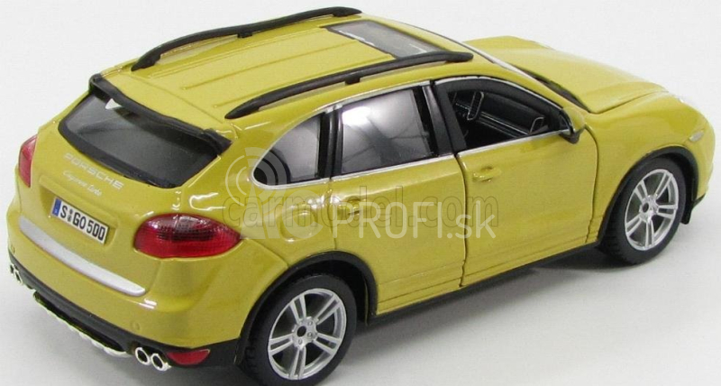 Bburago Plus Porsche Cayenne Turbo 1:24 žltá