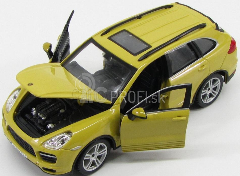 Bburago Plus Porsche Cayenne Turbo 1:24 žltá