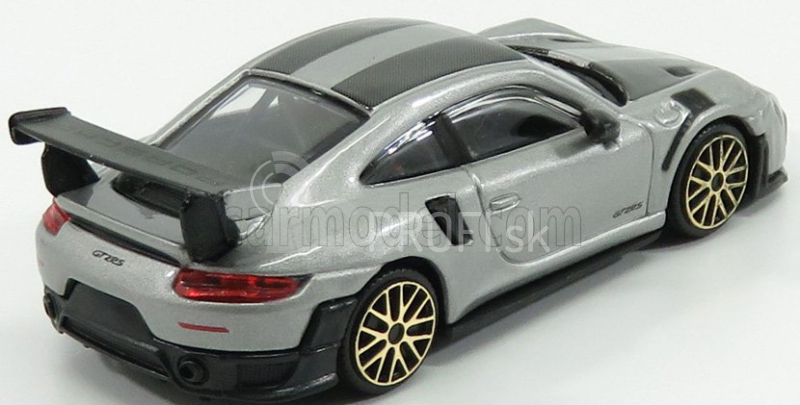 Bburago Porsche 911 991-2 Gt2 Rs Coupe 2018 1:43 strieborno-čierna