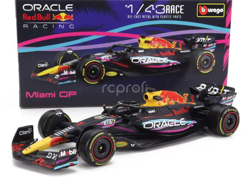 Bburago Red bull F1 Rb19 Team Oracle Red Bull Racing N 1 1:43, tmavomodrá