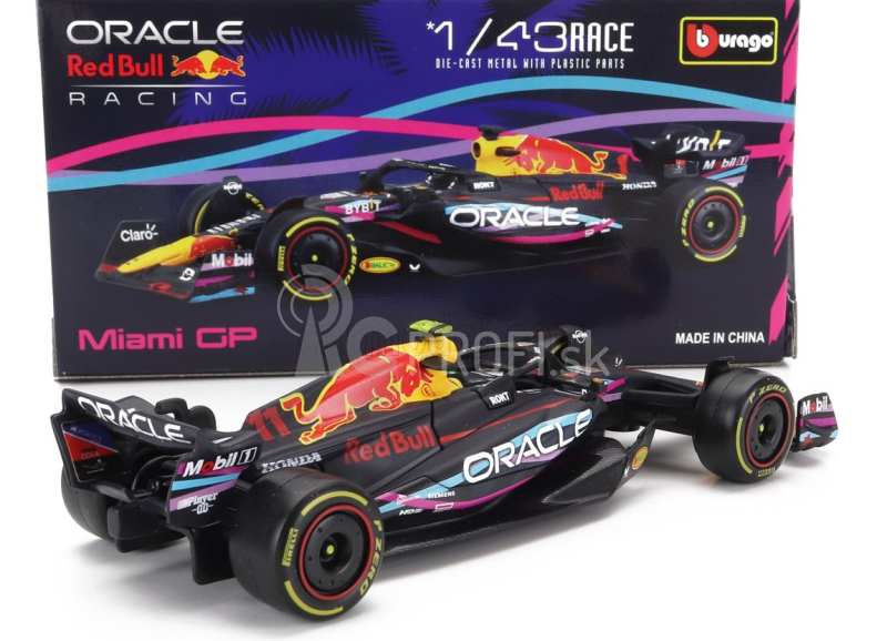 Bburago Red bull F1 Rb19 Team Oracle Red Bull Racing N 11 1:43, tmavomodrá