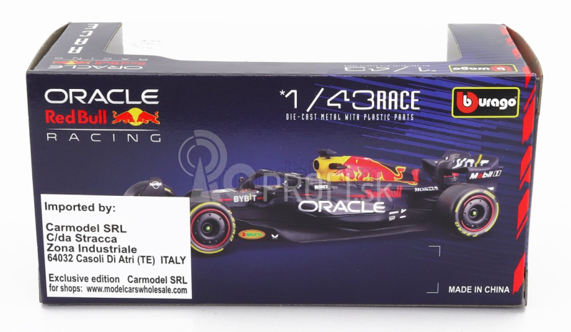 Bburago Red bull F1 Rb19 Team Oracle Red Bull Racing N 11 1:43, tmavomodrá