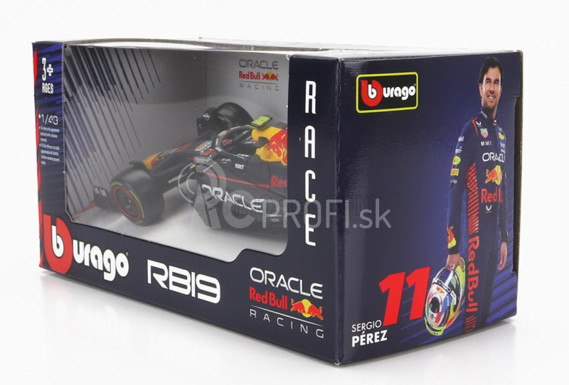 Bburago Red bull F1 Rb19 Team Oracle Red Bull Racing N 11 1:43, tmavomodrá