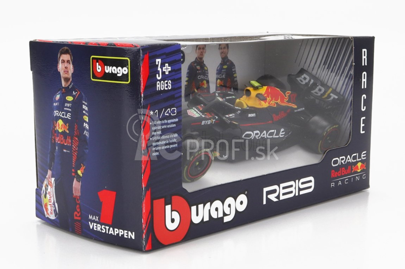 Bburago Red bull F1 Rb19 Team Oracle Red Bull Racing N 11 1:43, tmavomodrá