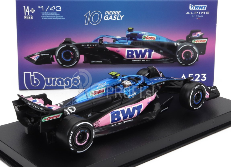 Bburago Renault F1 A523 Team Bwt Alpine F1 N 10 1:43, modrá