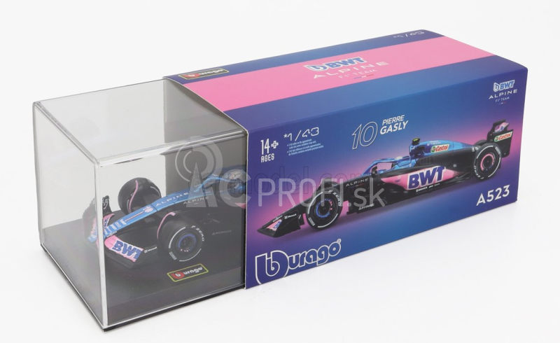 Bburago Renault F1 A523 Team Bwt Alpine F1 N 10 1:43, modrá