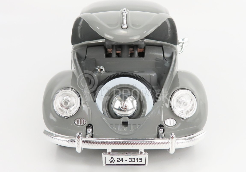 Bburago Volkswagen Käfer-Beetle 1955 1:18 strieborný