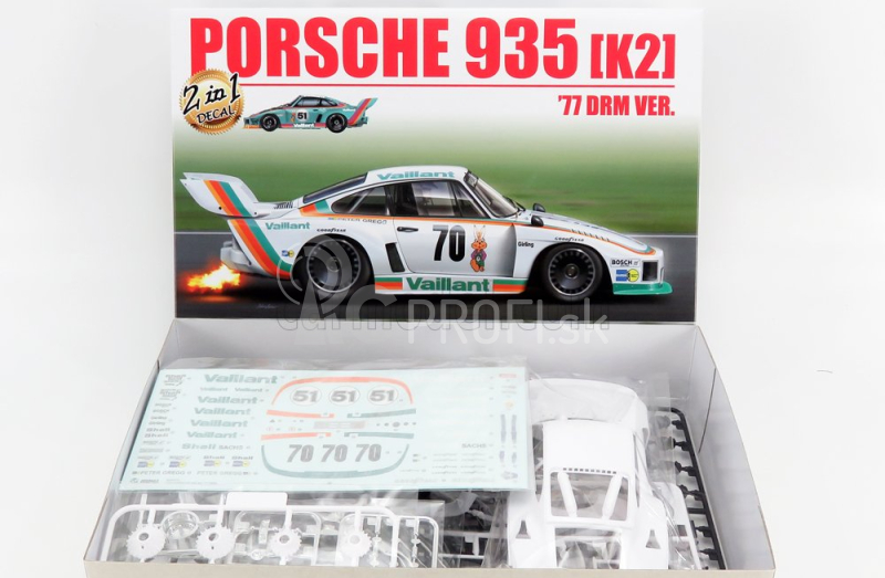 Beemax Porsche 935/77a Turbo Vaillant N 70 Drm Sezóna 1977 P.gregg - N 51 Drm Sezóna 1977 B.wollek 1:24 /