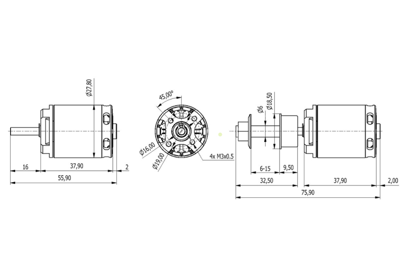 Bezkartáčový motor AXI 2220/12 V3