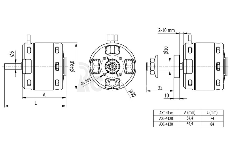 Bezkartáčový motor AXI 4120/18 V3