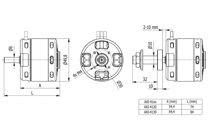 Bezkartáčový motor AXI 4130/16 V3