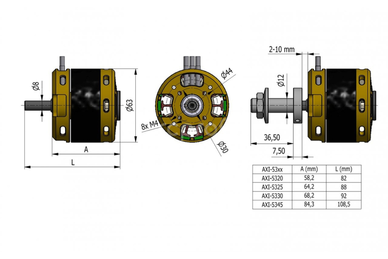 Bezkartáčový motor AXI 5330/18 V3