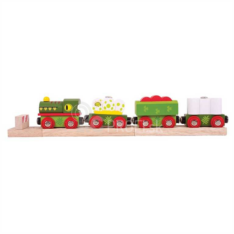 Bigjigs Rail Dinosaurí vlak + 3 koľaje