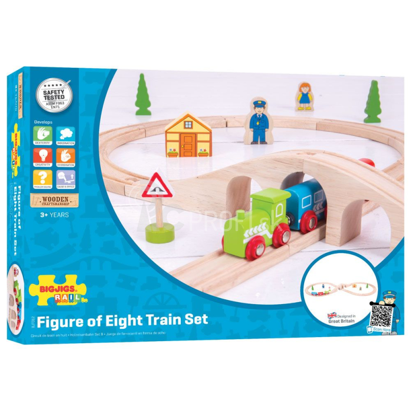 Bigjigs Rail Drevená vlaková dráha osmička