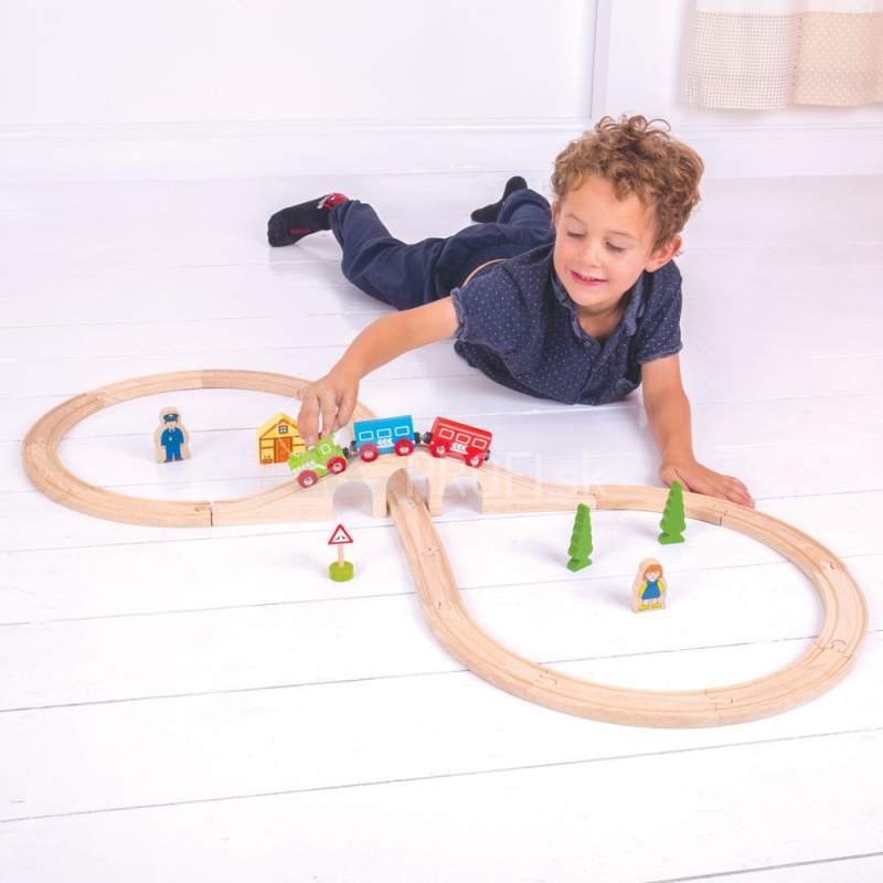 Bigjigs Rail Drevená vlaková dráha osmička