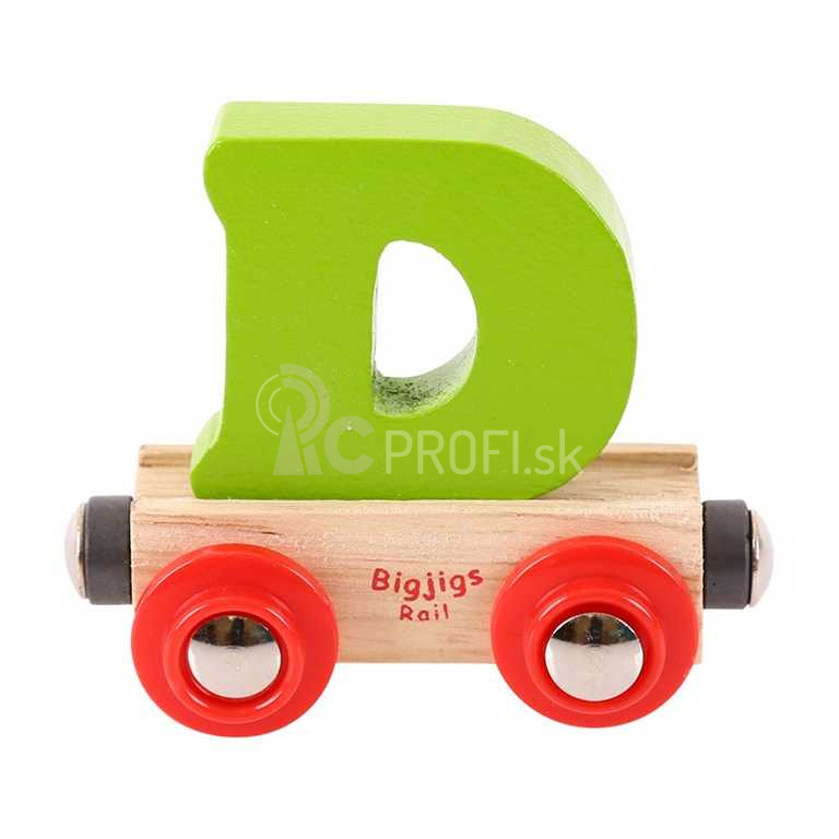 Bigjigs Rail Wagon Drevená vláčiková dráha - písmeno D