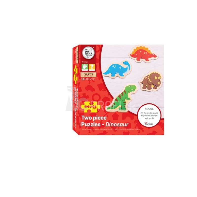 Bigjigs Toys Drevené puzzle Dinosaury