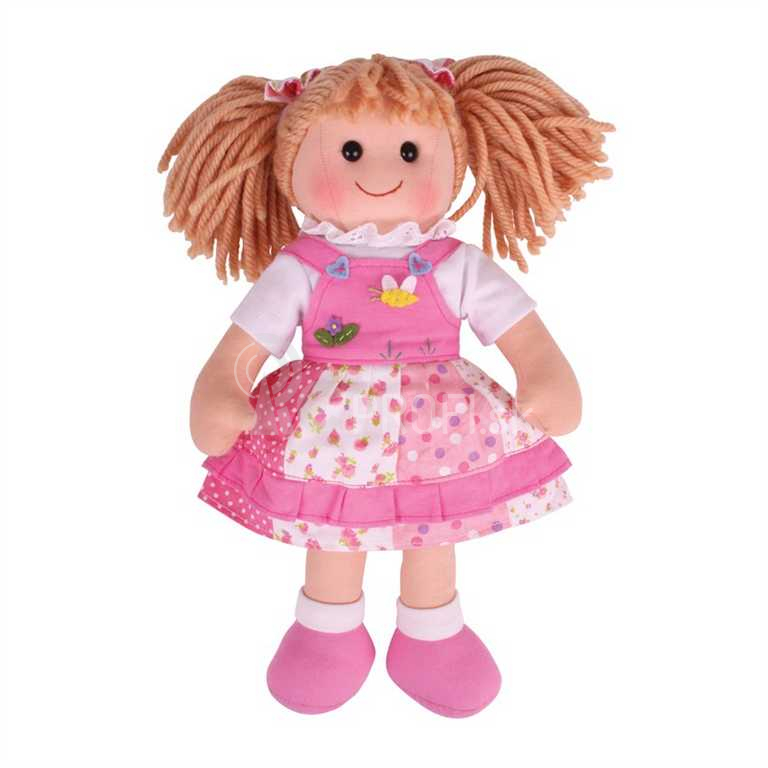 Bigjigs Toys Látková bábika Hayley 34 cm