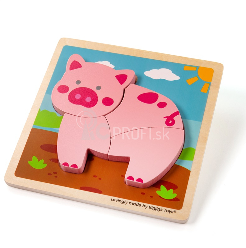 Bigjigs Toys Prasiatko Puzzle