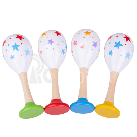 Bigjigs Toys Rumba ball stars 2 ks červená