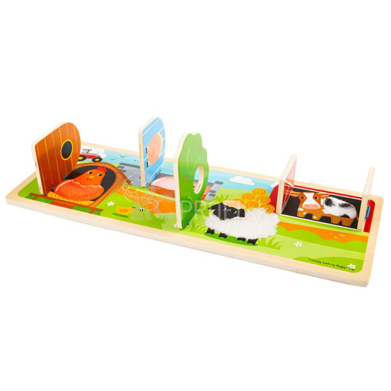 Bigjigs Toys Senzorické puzzle Farma