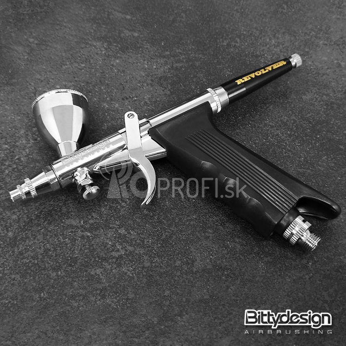 Bittydesign Revolver - viacúčelová airbrush pištoľ s tryskou 0,3/0,5/0,8 mm