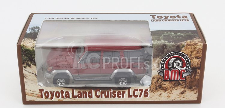 Bm-creations Toyota Land Cruiser Lc76 2014 1:64 červená strieborná