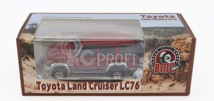 Bm-creations Toyota Land Cruiser Lc76 2014 1:64 červená strieborná