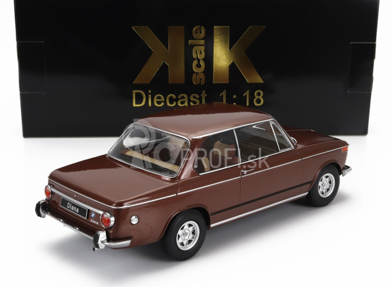 BMW 2002ti Diana 1970 v mierke 1:18 Brown Met