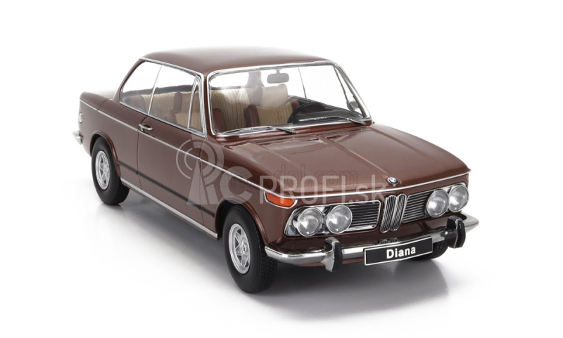 BMW 2002ti Diana 1970 v mierke 1:18 Brown Met