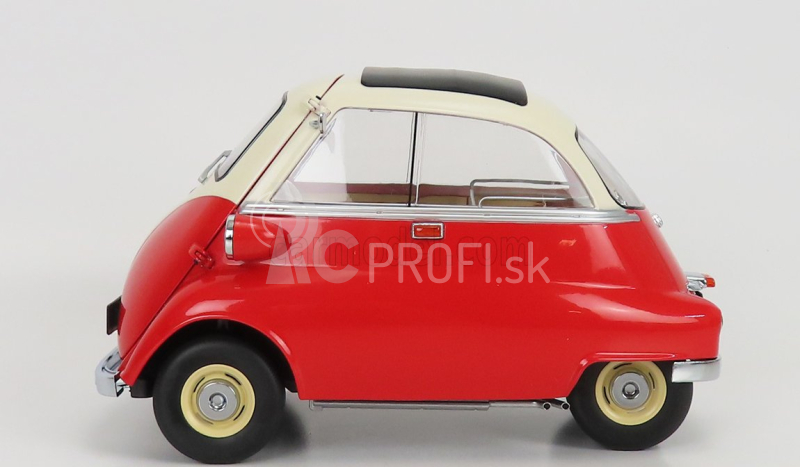 BMW Isetta 1959 v mierke 1:12 červená biela