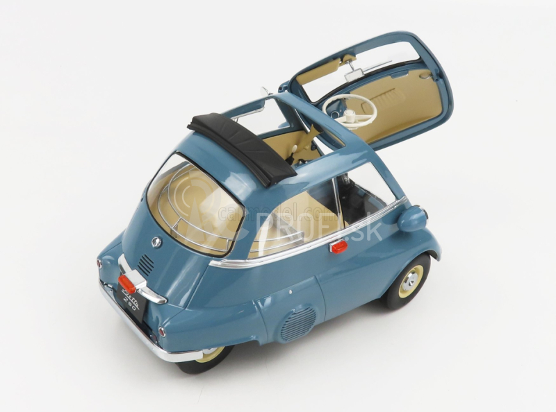 BMW Isetta 1959 v mierke 1:12 modrá sivá