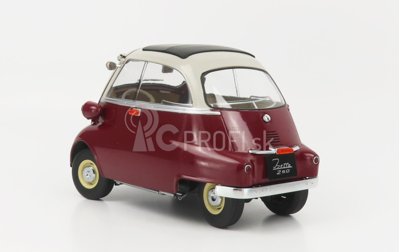 BMW Isetta 1959 v mierke 1:12 tmavo červená