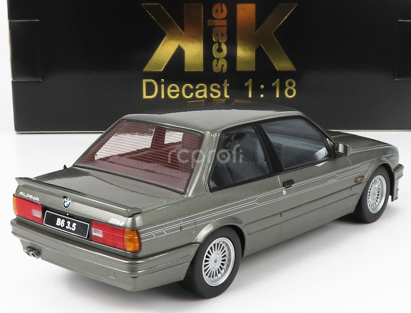 BMW radu 3 Alpina B6 3.5 (e30) 1988 v mierke Kk 1:18 Grey Met