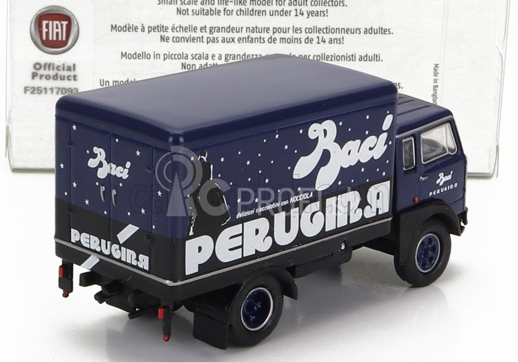 Brekina plast Fiat 642 Truck Cassonato Perugina 1962 1:87 Modrá