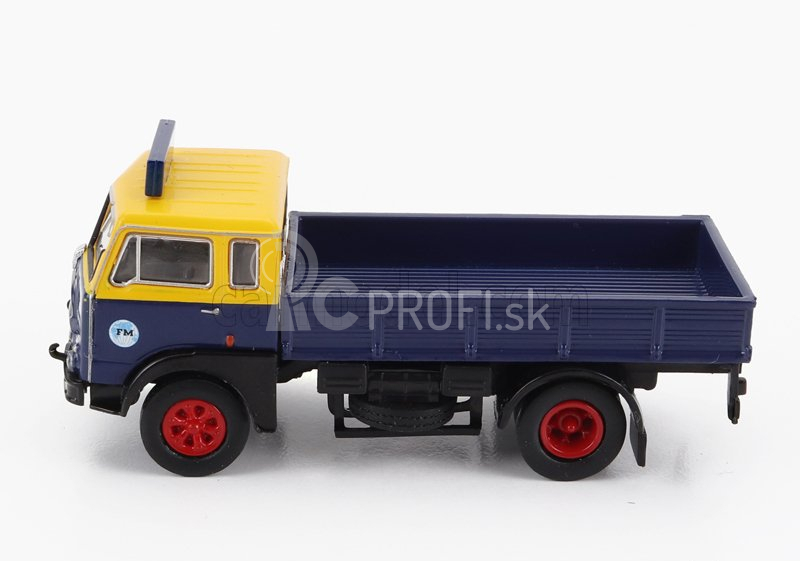 Brekina plast Fiat 642 Truck Pianale Frans Maas 1962 1:87 Modro-žltá