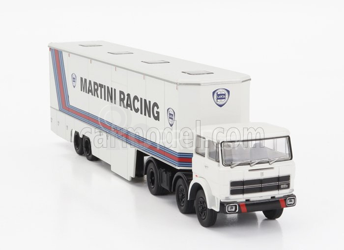 Brekina plast Fiat 691 T Truck Team Lancia Martini Racing Car Transporter 1970 1:87 Biela