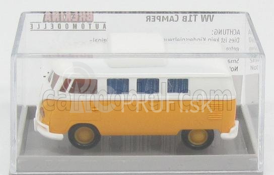 Brekina plast Volkswagen T1b Camping Bus 1970 1:87 žltá biela