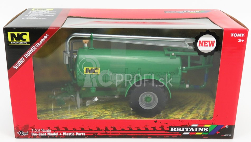 Britains Accessories Nc 2500 Trailer Tanker 1:32 zelená