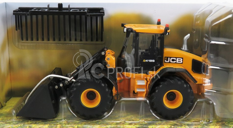 Britains JCB 4195 Ruspa Gommata Traktor - škrabák 1:32 žltá čierna