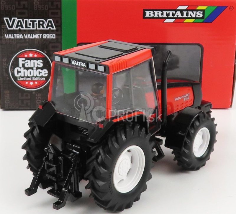 Britains Valtra 8950 Valmet Tractor 1996 1:32 oranžová čierna