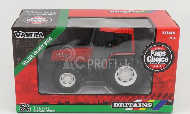 Britains Valtra 8950 Valmet Tractor 1996 1:32 oranžová čierna