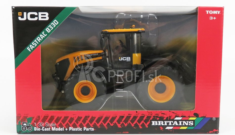 Britský traktor JCB 8330 2016 1:32 žltý čierny