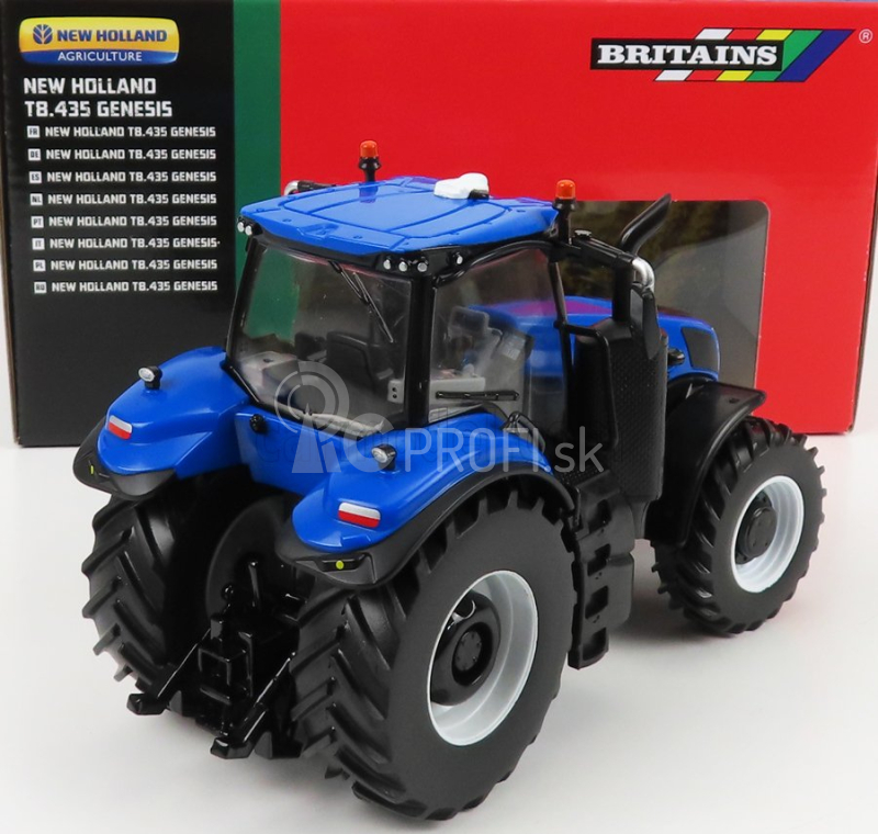 Britský traktor New holland T8.435 2018 1:32 modrý čierny