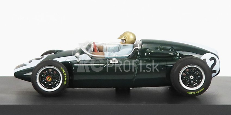 Brumm Cooper F1 T51 Climax N 12 Winner British Gp Jack Brabham 1959 Majster sveta - s figúrkou vodiča 1:43 Zelená biela