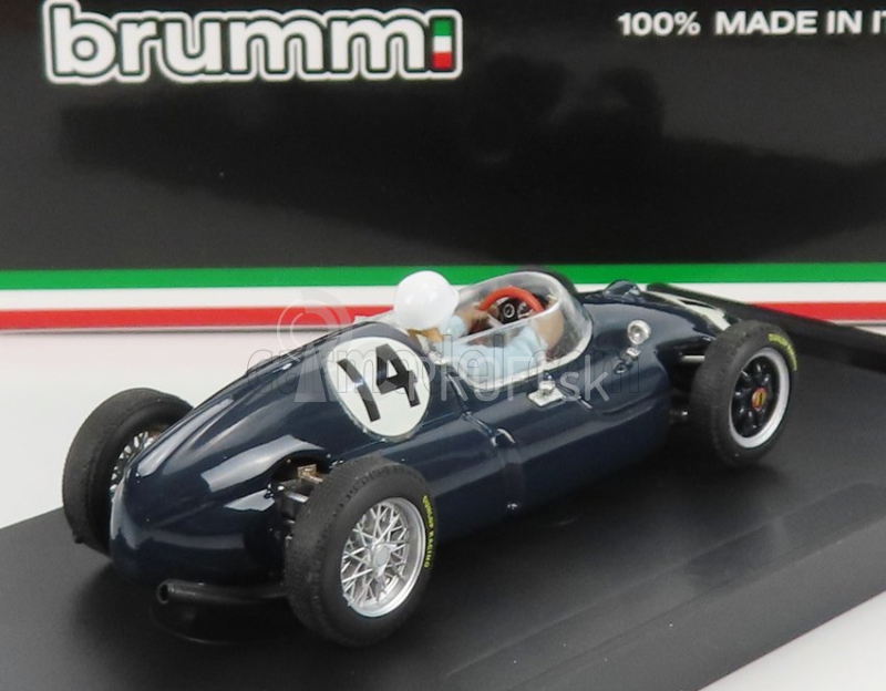 Brumm Cooper F1 T51 N 14 Winner Italy Gp 1959 Stirling Moss - s figúrkou vodiča 1:43 modrá