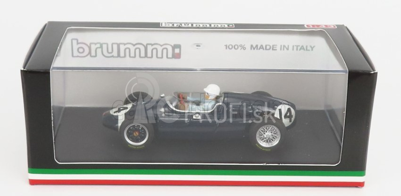 Brumm Cooper F1 T51 N 14 Winner Italy Gp 1959 Stirling Moss - s figúrkou vodiča 1:43 modrá